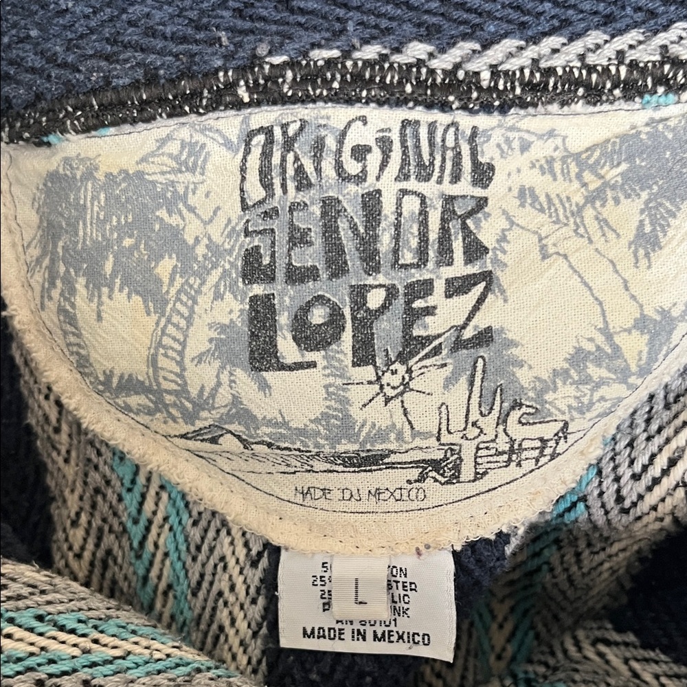 Original Senior Lopez Striped Baja Hoodie - Picture 4 of 4